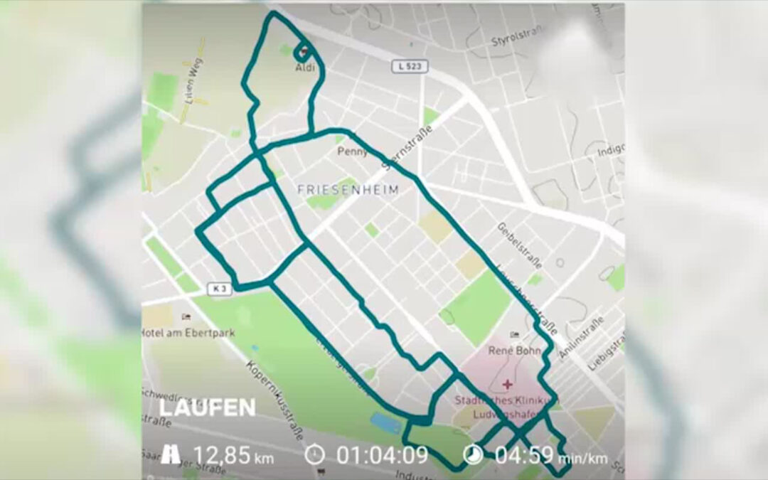 Jogger malt Tiermotive per App