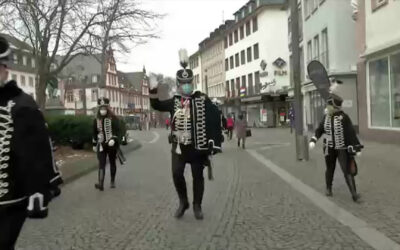 Narren im Rosenmontags-Lockdown