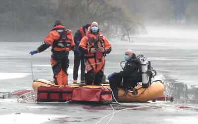 Vorsicht dünnes Eis – Feuerwehr probt Eisrettung