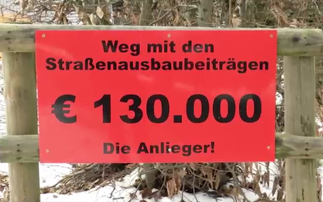 Zwangsversteigerung wegen Straßenbeiträgen?