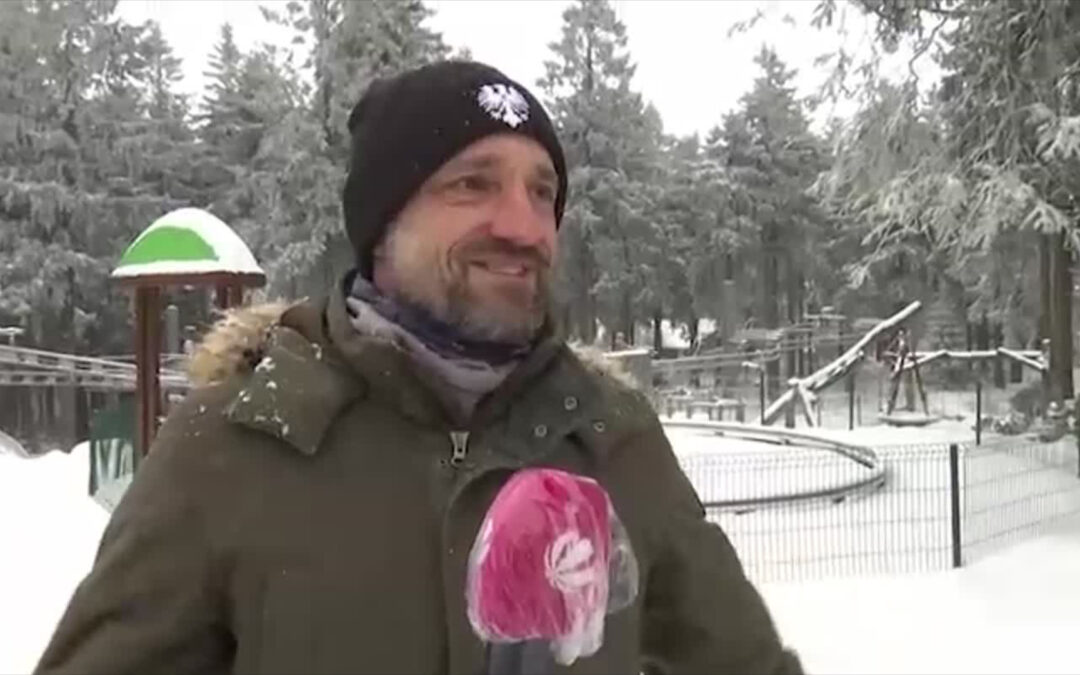Schnee auf der Wasserkuppe