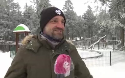 Schnee auf der Wasserkuppe