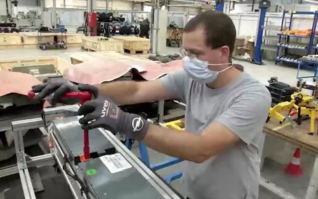 Batterie-Aufbereitung bei Opel in Rüsselsheim