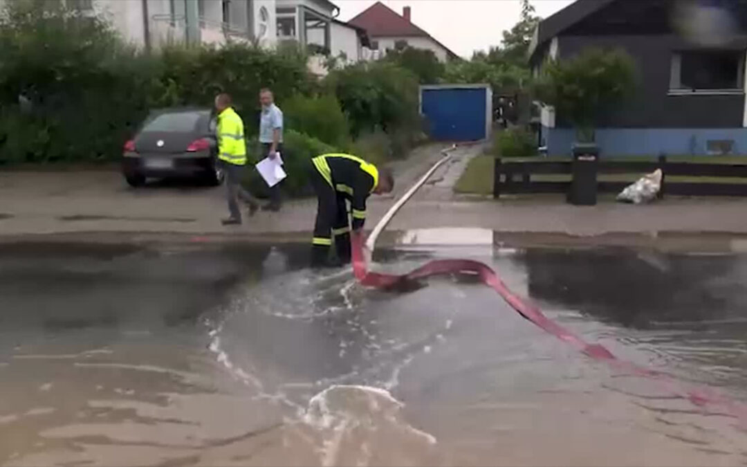 Überflutete Keller und unterspülte Straßen: Unwetter in Bad Dürkheim