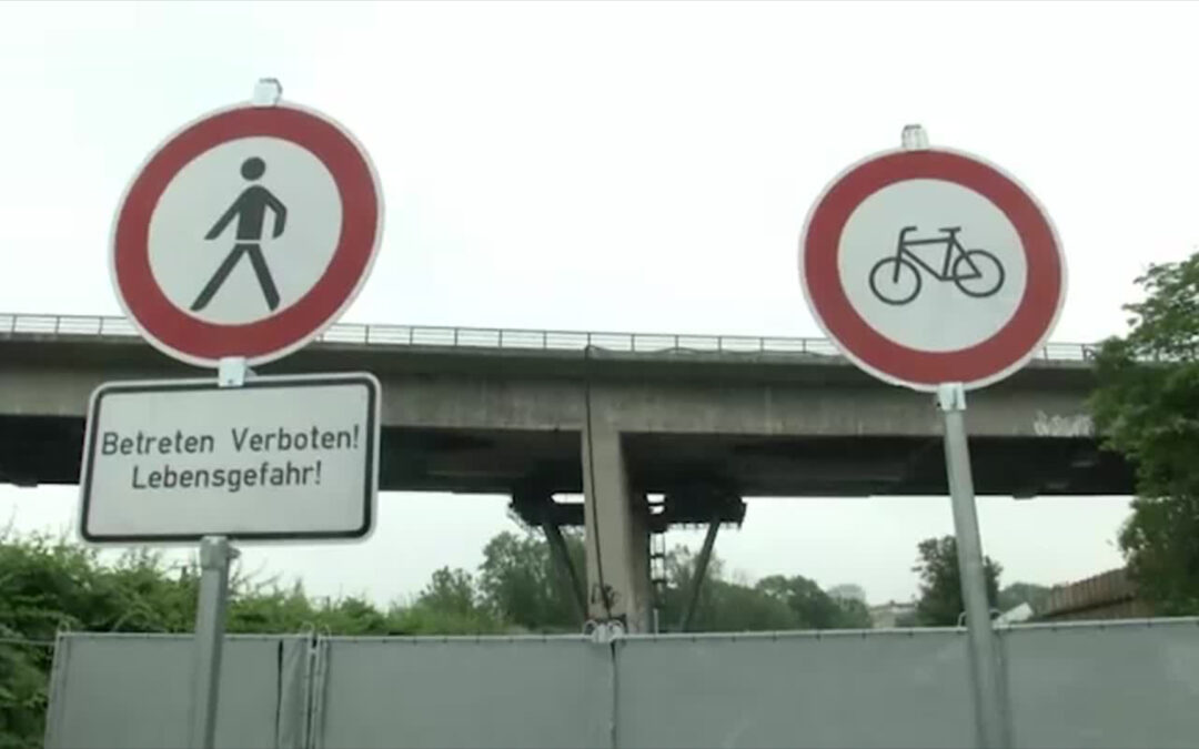 Salzbachtalbrücke wird gesprengt