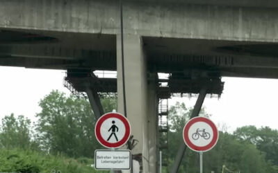 Aufwändige Vorarbeiten zur Sprengung der Salzbachtalbrücke