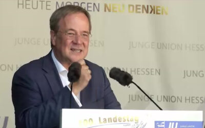 Armin Laschet auf Wahlkampftour durch Hessen