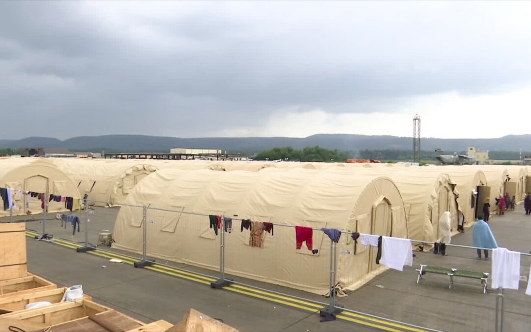 Evakuierte aus Afghanistan landen in Ramstein