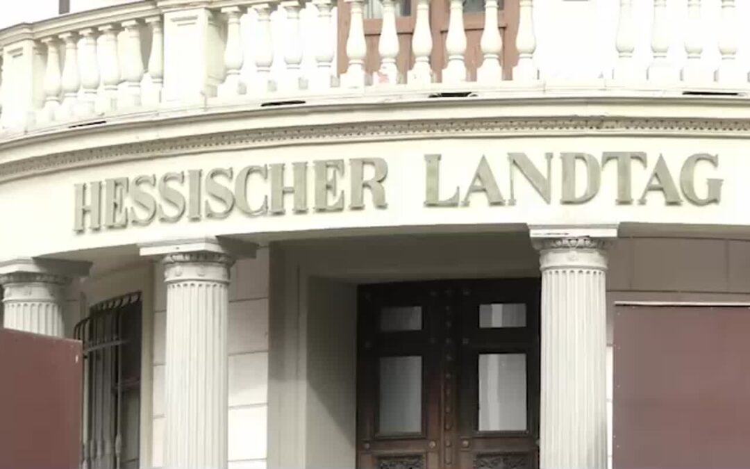 Hessen feiert Geburtstag mit Lightshow am Landtag