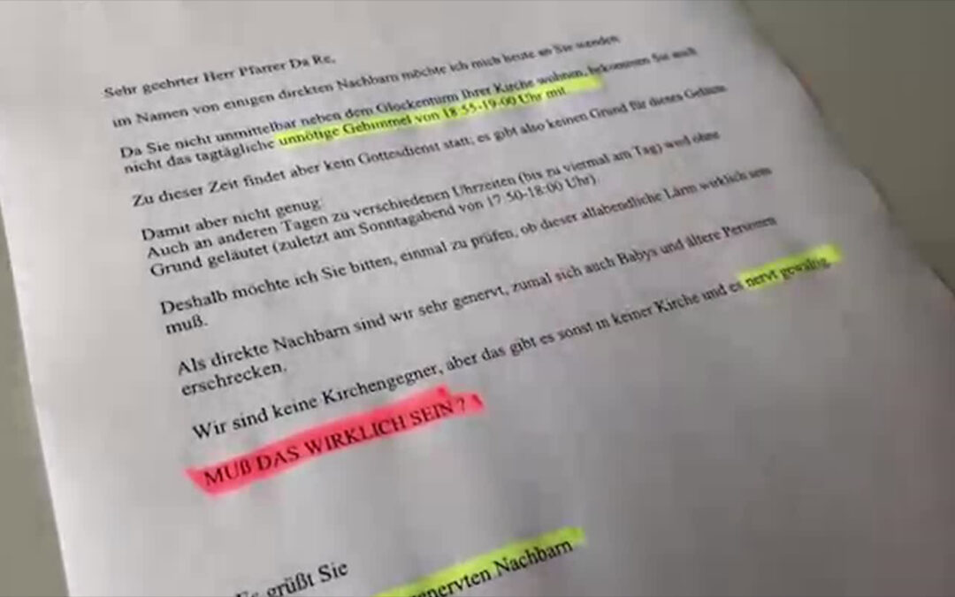 Lautstarker Streit um Kirchenglocken