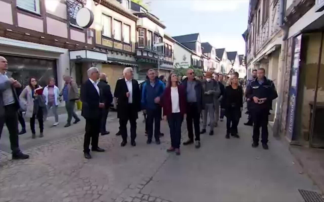 Bundespräsident Steinmeier besucht das Ahrtal