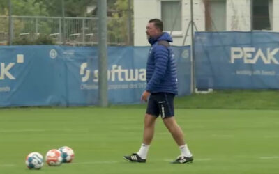 Dimo Wache zurück auf dem Trainingsplatz
