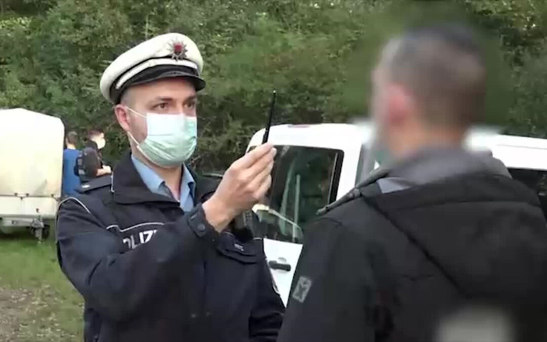 Polizeikontrolle an der deutsch-französischen Grenze