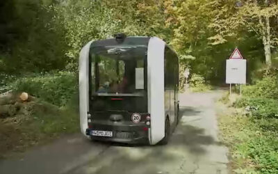 „Olli“ das autonome Shuttle am Hambacher Schloss