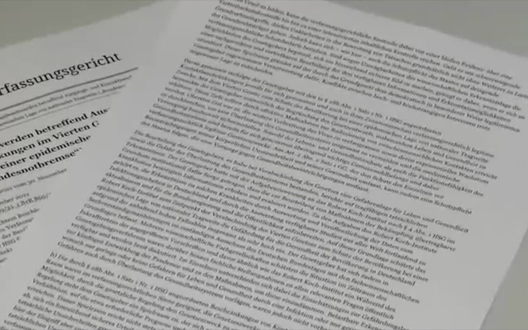 Maßnahmen der 3. Corona-Welle verfassungskonform