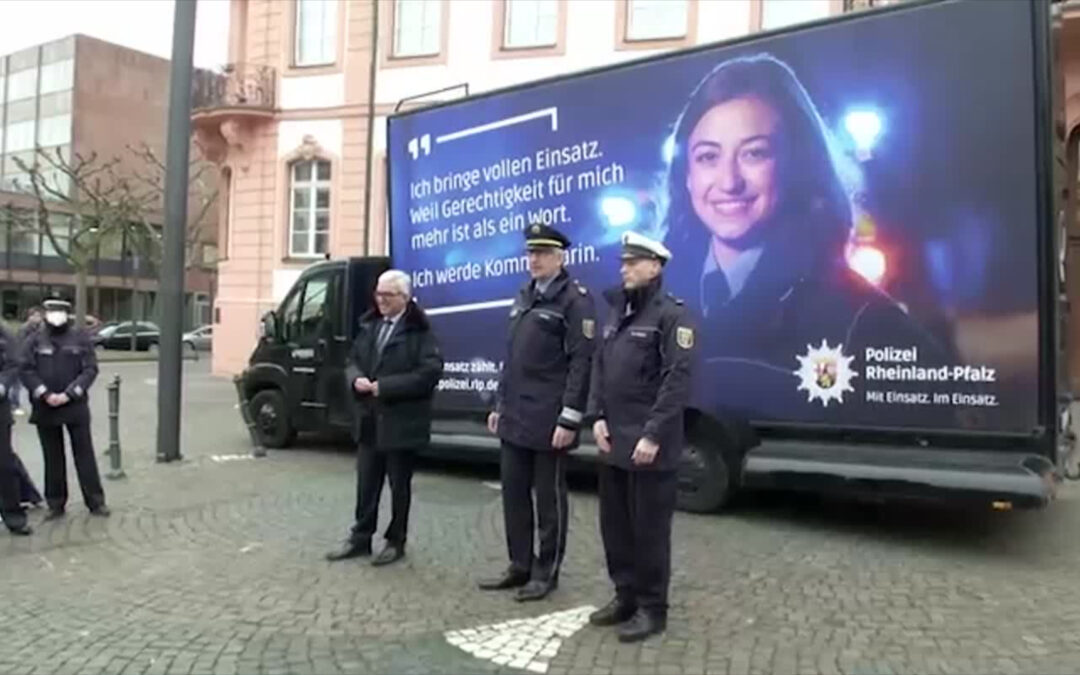 Werbekampagne für den Polizeiberuf