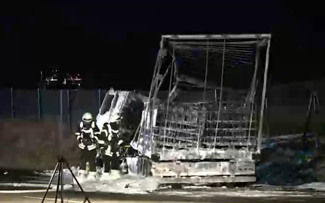 Gefahrgut-Unfall auf der A7