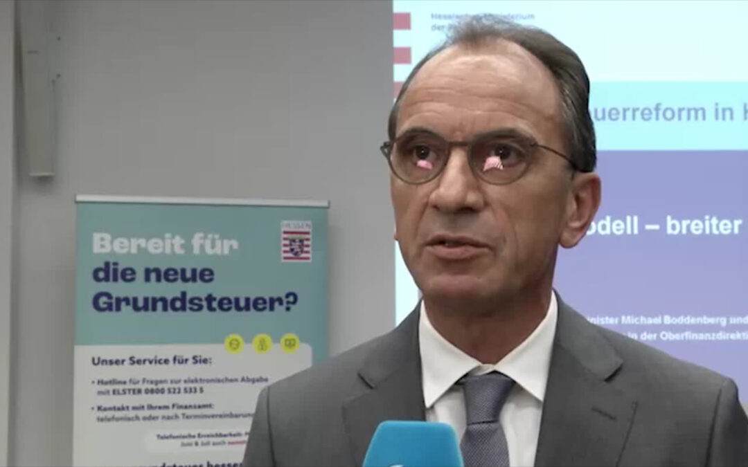 Finanzminister Boddenberg stellt Grundsteuerreform vor