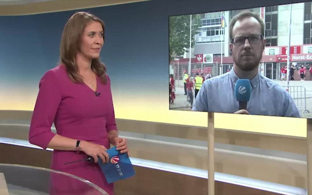 Unser Sportreporter David Rischke am Betzenberg