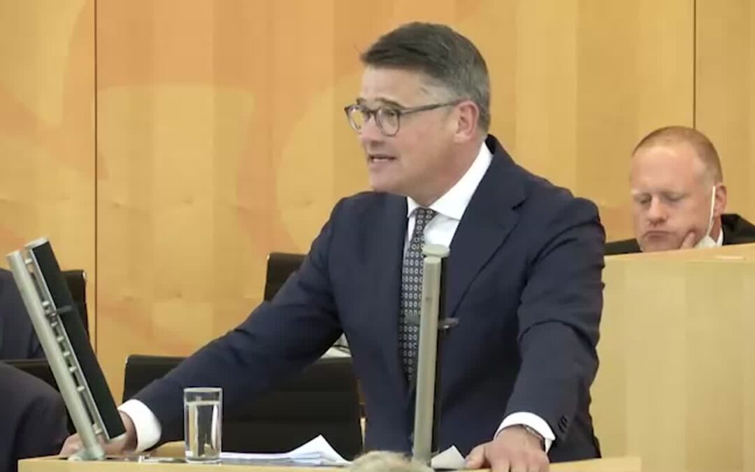 Erste Regierungserklärung von Ministerpräsident Boris Rhein
