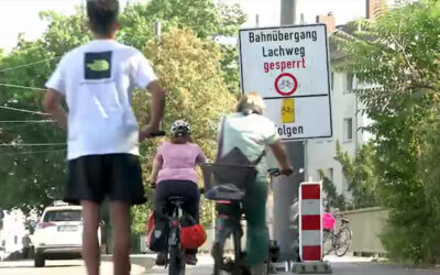 Baustelle zerreißt Frankfurter Stadtteil