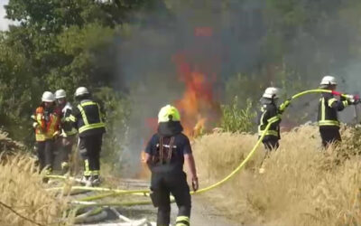 Schwere Brände in Hessen