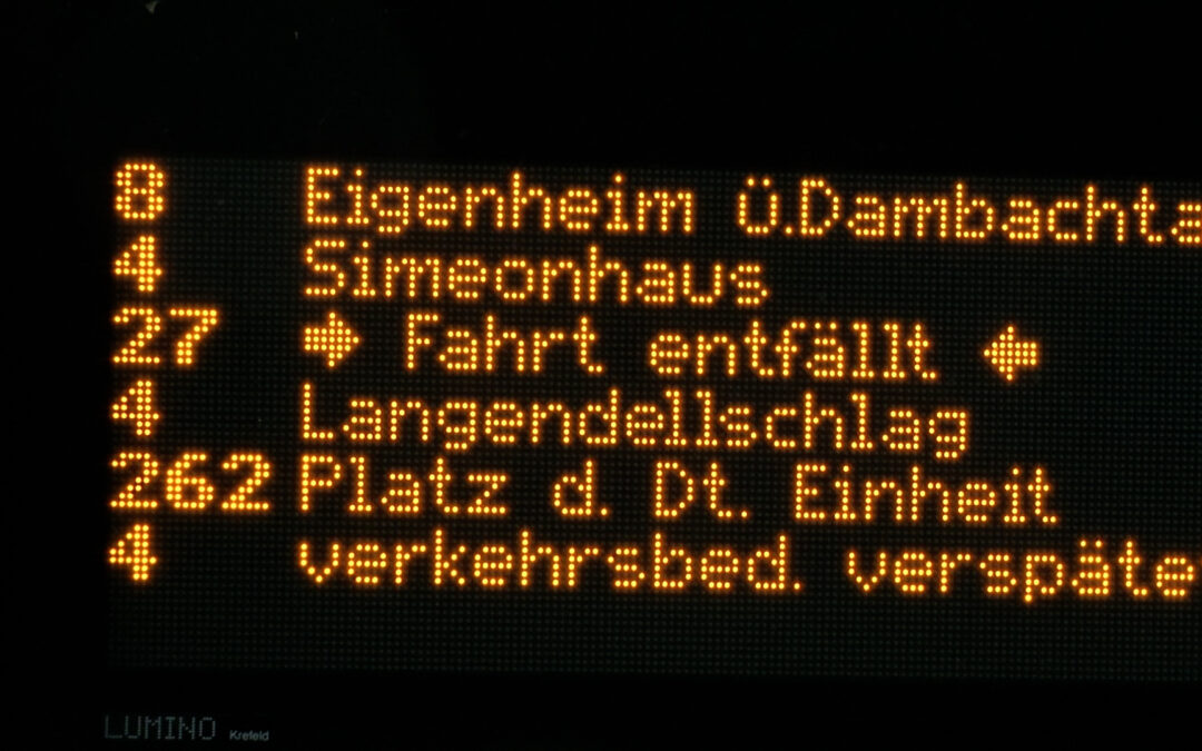 Busverkehr in Wiesbaden deutlich ausgedünnt