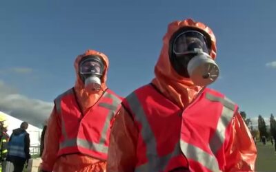 Feuerwehr übt für Einsatz bei radioaktiver Strahlung