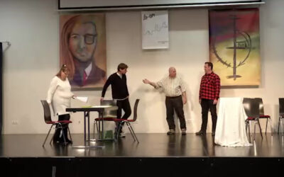 Arbeitslose spielen Weihnachtstheater