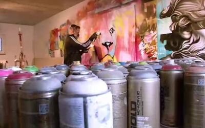 Graffitikünstler aus Eich sprüht in Miami