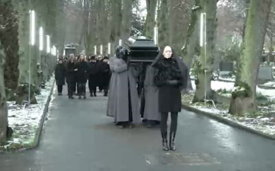 150 Statisten bei Fotoshooting auf Mainzer Hauptfriedhof