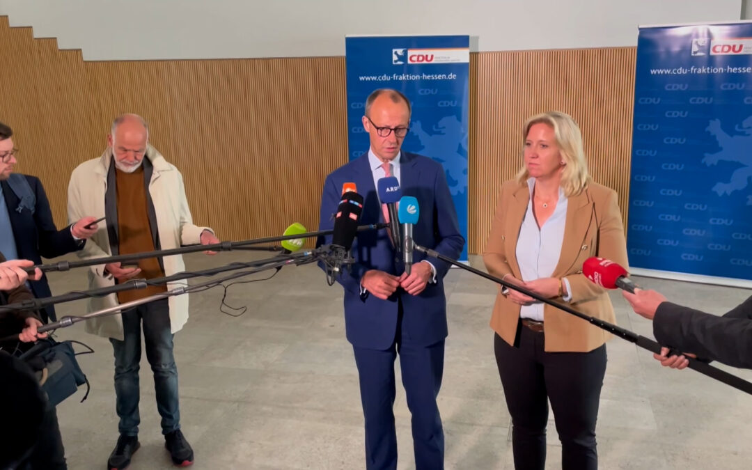 Friedrich Merz besucht hessische CDU-Fraktion