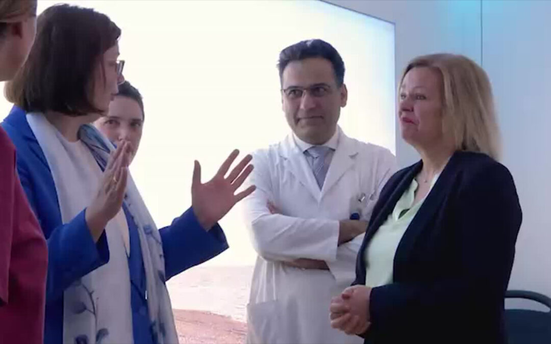 Faeser besucht die Kreisklinik Groß-Gerau