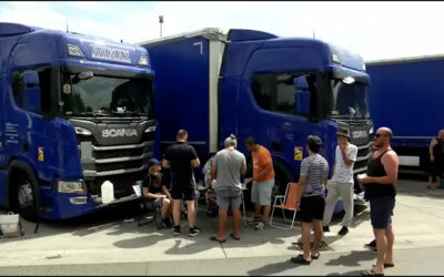 Erneut Streik von Lkw-Fahrern in Gräfenhausen