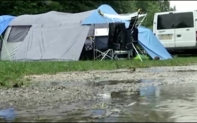 Campingurlaub im Regen