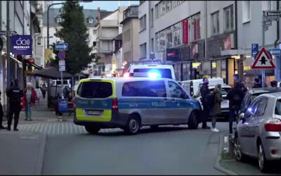 Große Polizeikontrolle in Frankfurt