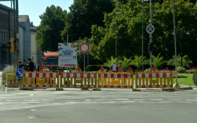 Rückbau nach gescheitertem Verkehrsversuch in Gießen