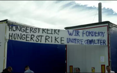 Lkw-Fahrer in Gräfenhausen treten in Hungerstreik