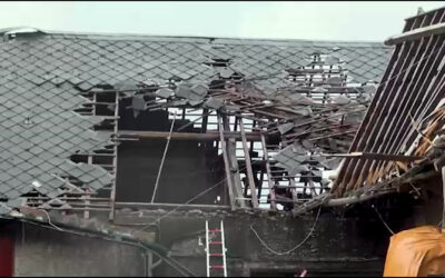 Verwüstungen nach Tornado in der Eifel