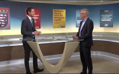 Hessische Landtagswahl 2023: Tarek Al-Wazir, Spitzenkandidat von Bündnis 90 / Die Grünen