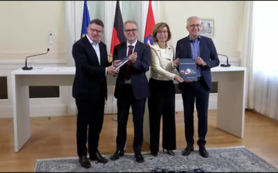 Wirtschaftsgipfel in der Staatskanzlei Hessen