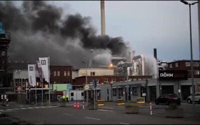 Brand in Wormser Chemiefabrik