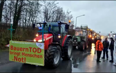 Bauern protestieren gegen Wegfall von Agrarsubventionen