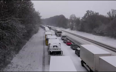 Verkehrsprobleme durch Eis und Schnee