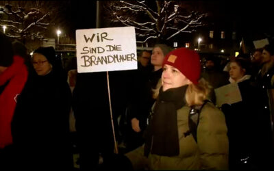 Demonstration gegen Rechtsextremismus