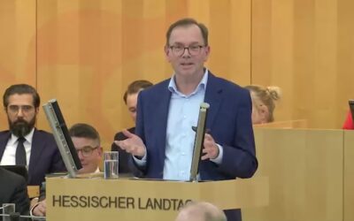Zu Gast im Studio: Der hessische Grünen-Fraktionschef Mathias Wagner
