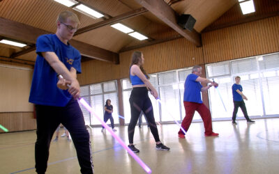 Hessische Star-Wars-Fans trainieren Kampf mit Lichtschwerten