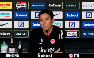 Sebastian Rode und Makoto Hasebe vor dem Abschied
