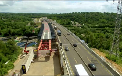 Brückenteil an Salzbachtalbrücke eingebracht