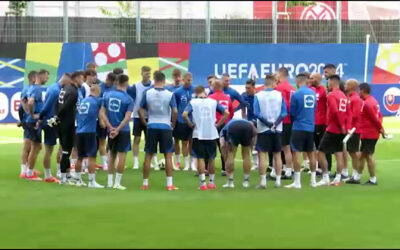 Öffentliches Training der slowakischen Mannschaft in Mainz